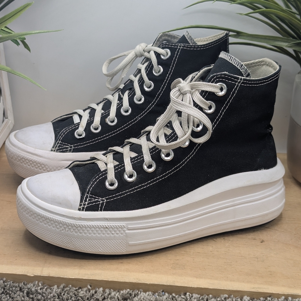 Converse CTAS High Top  Platform Women's Size 7 Black Shoes Casual Comfort